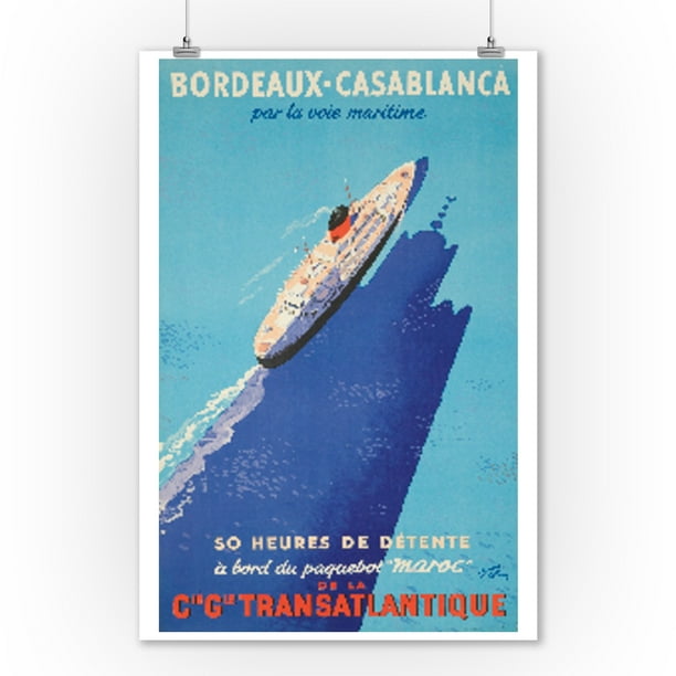 picture home decor gift wall art France Bordeaux print travel poster